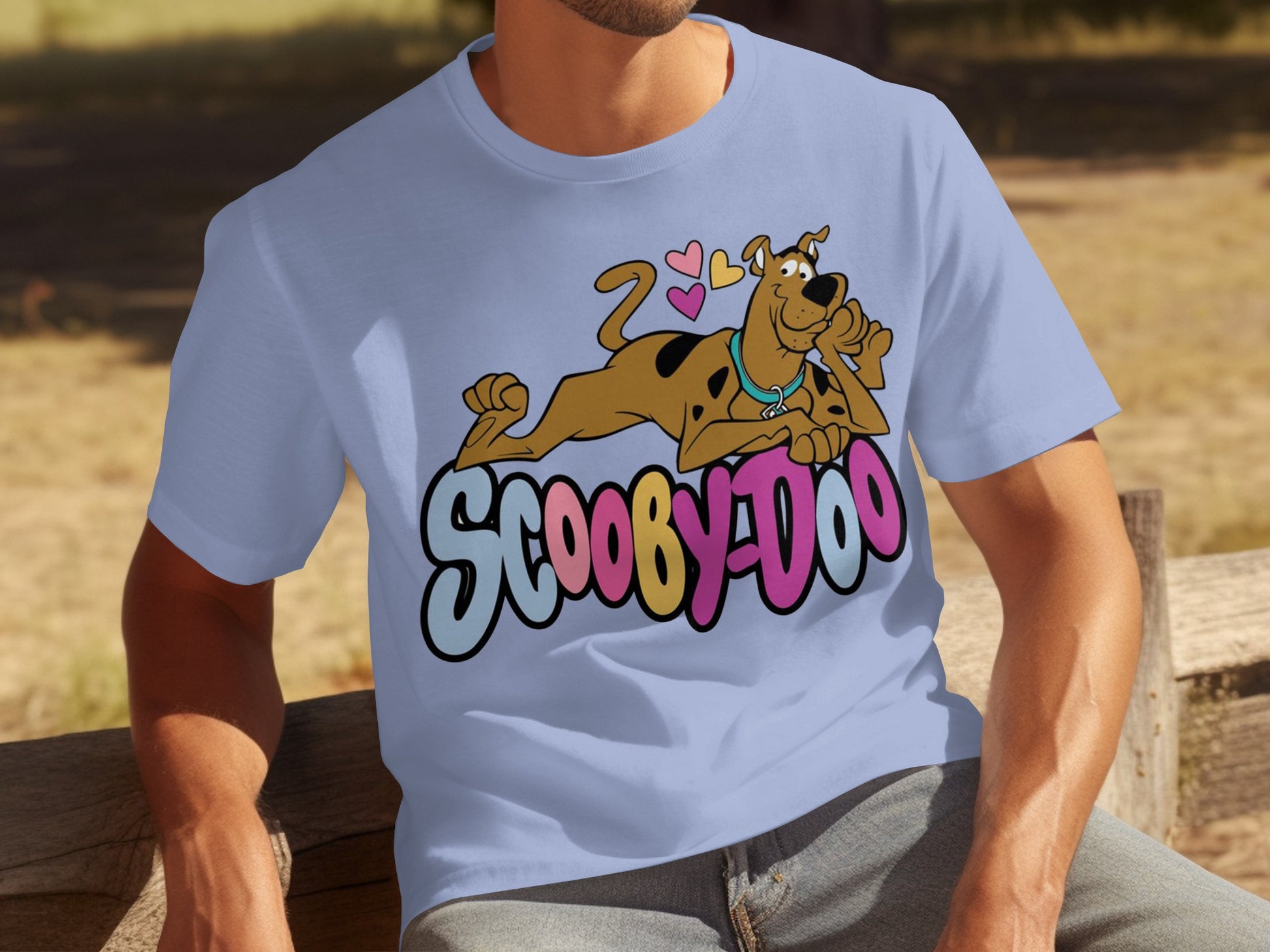 Scooby-Doo Colorful Graphic Design T-Shirt