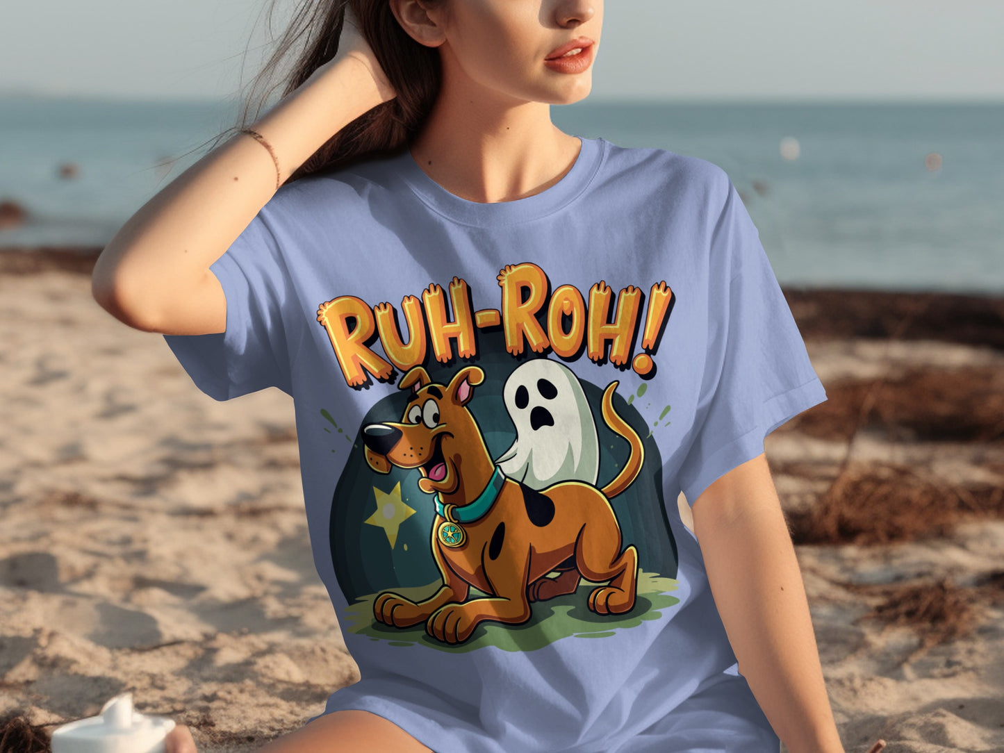 Scooby-Doo Ruh-Roh Ghost Graphic T-Shirt