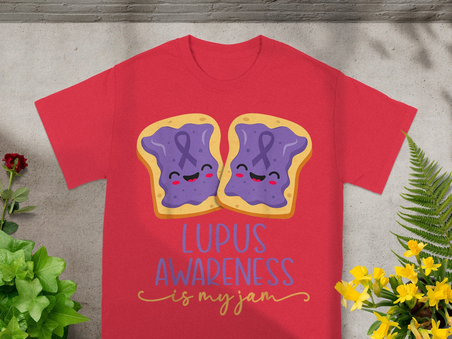 Lupus Awareness is My Jam Cute Toasts Design Shirt