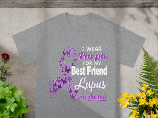 I Wear Purple for My Best Friend Lupus Awareness Shirt