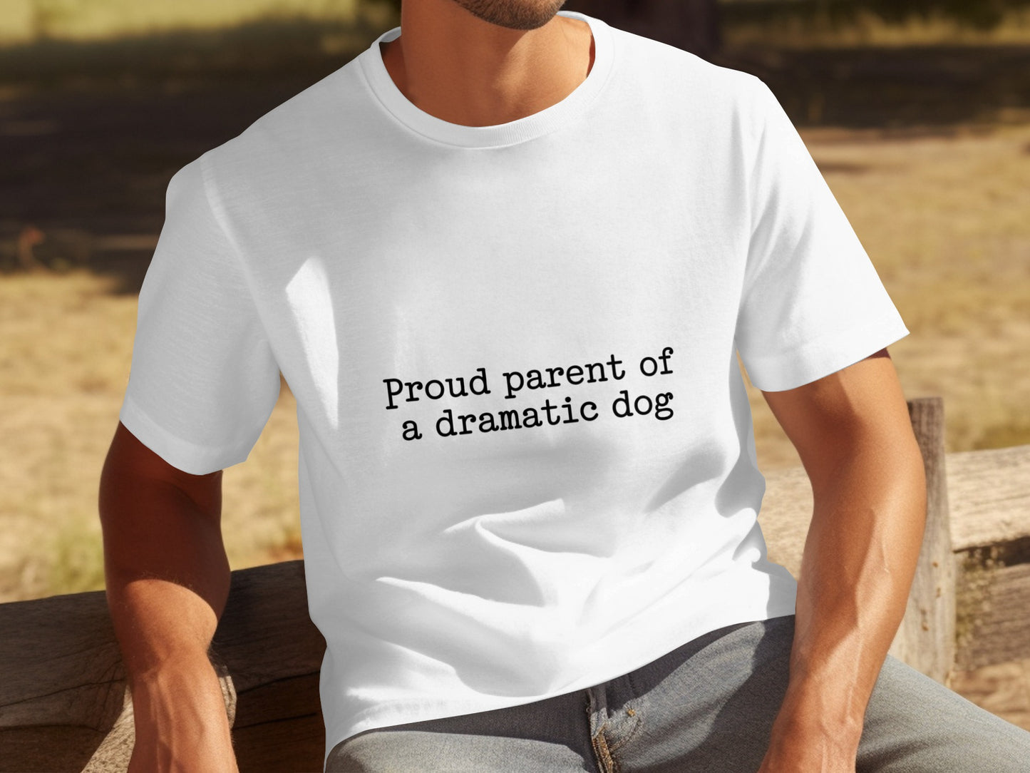 Proud parent of a dramatic dog t-shirt