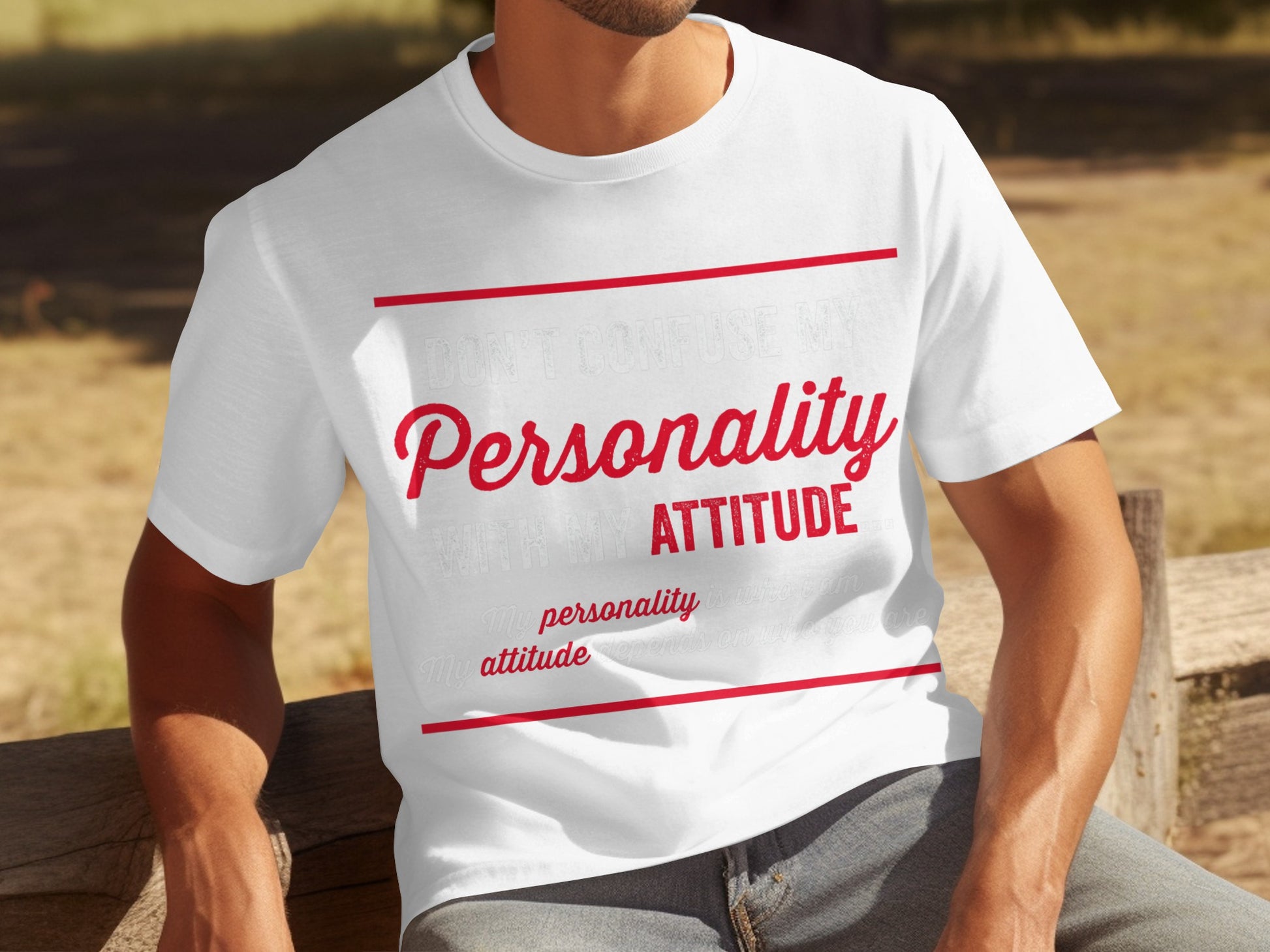 Don't Confuse My Personality With My Attitude T-shirt