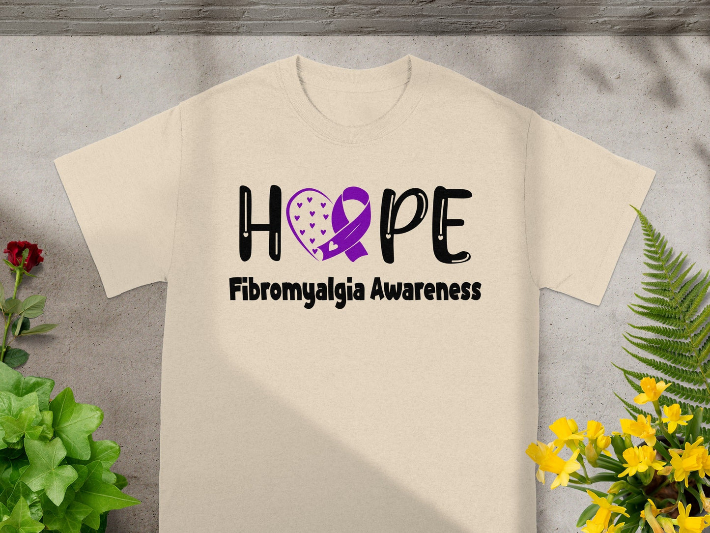 Hope Fibromyalgia Awareness Graphic T-Shirt Product
