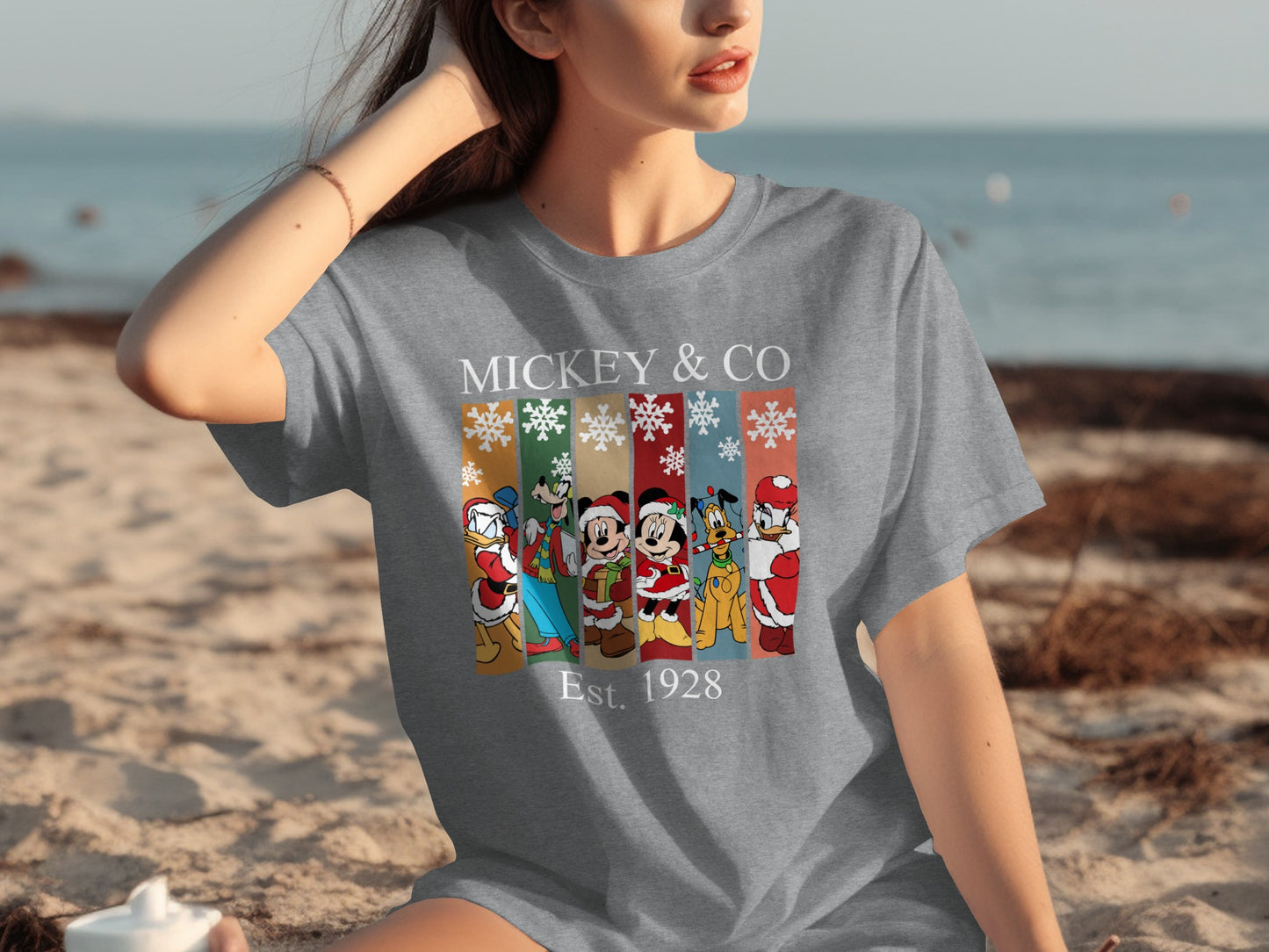 Mickey & Co Est. 1928 Christmas Characters T-shirt