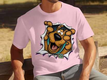 Scooby-Doo Cartoon Character Pink Graphic Apparel