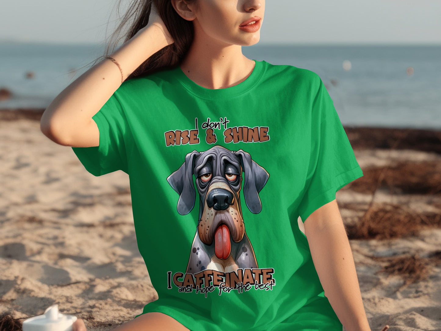 I Don't Rise And Shine I Caffeinate T-shirt