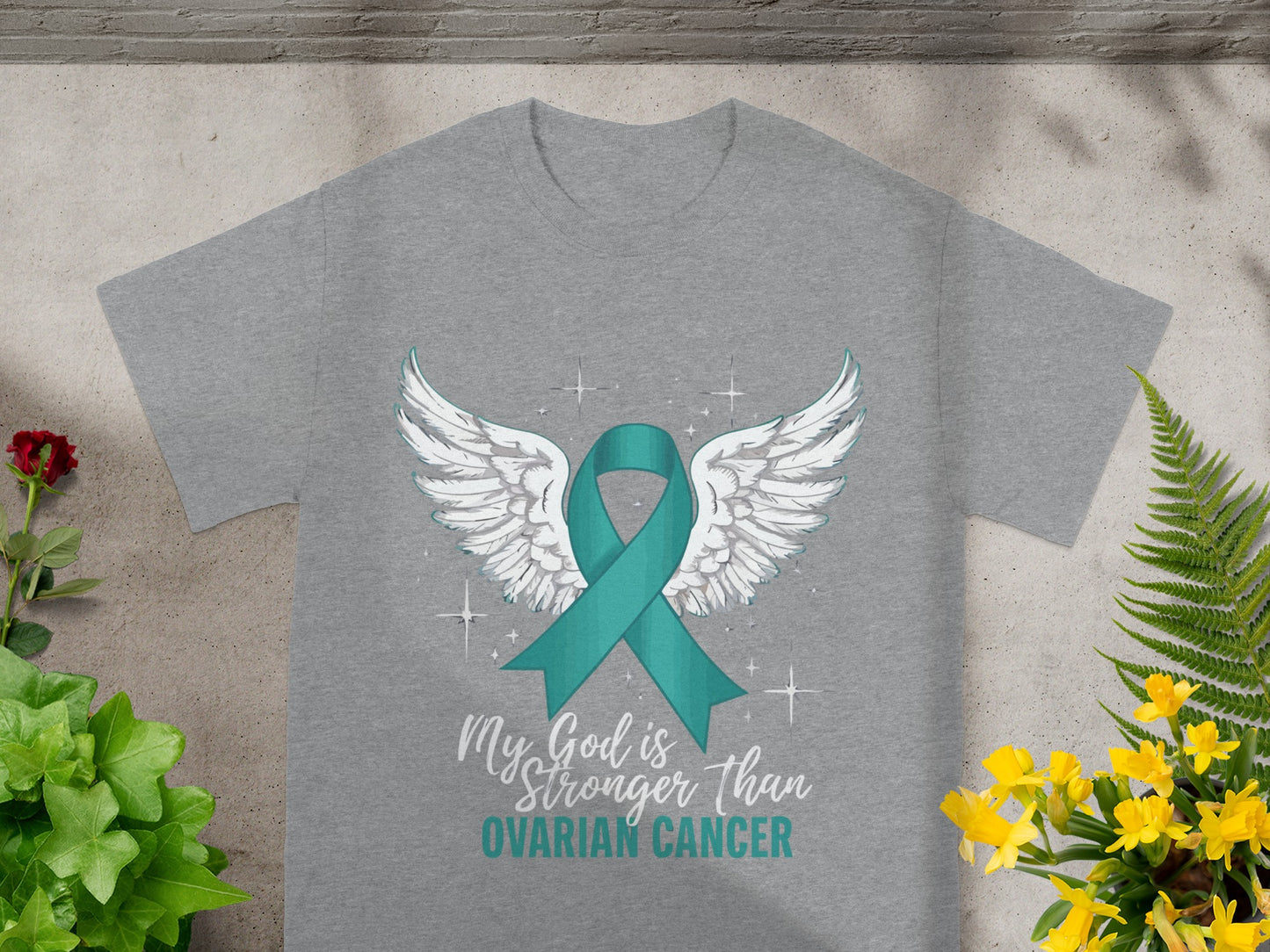 My God is Stronger Than Ovarian Cancer T-shirt