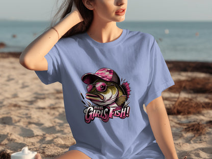 Reel Girls Fish Graphic Tee for Passionate Anglers
