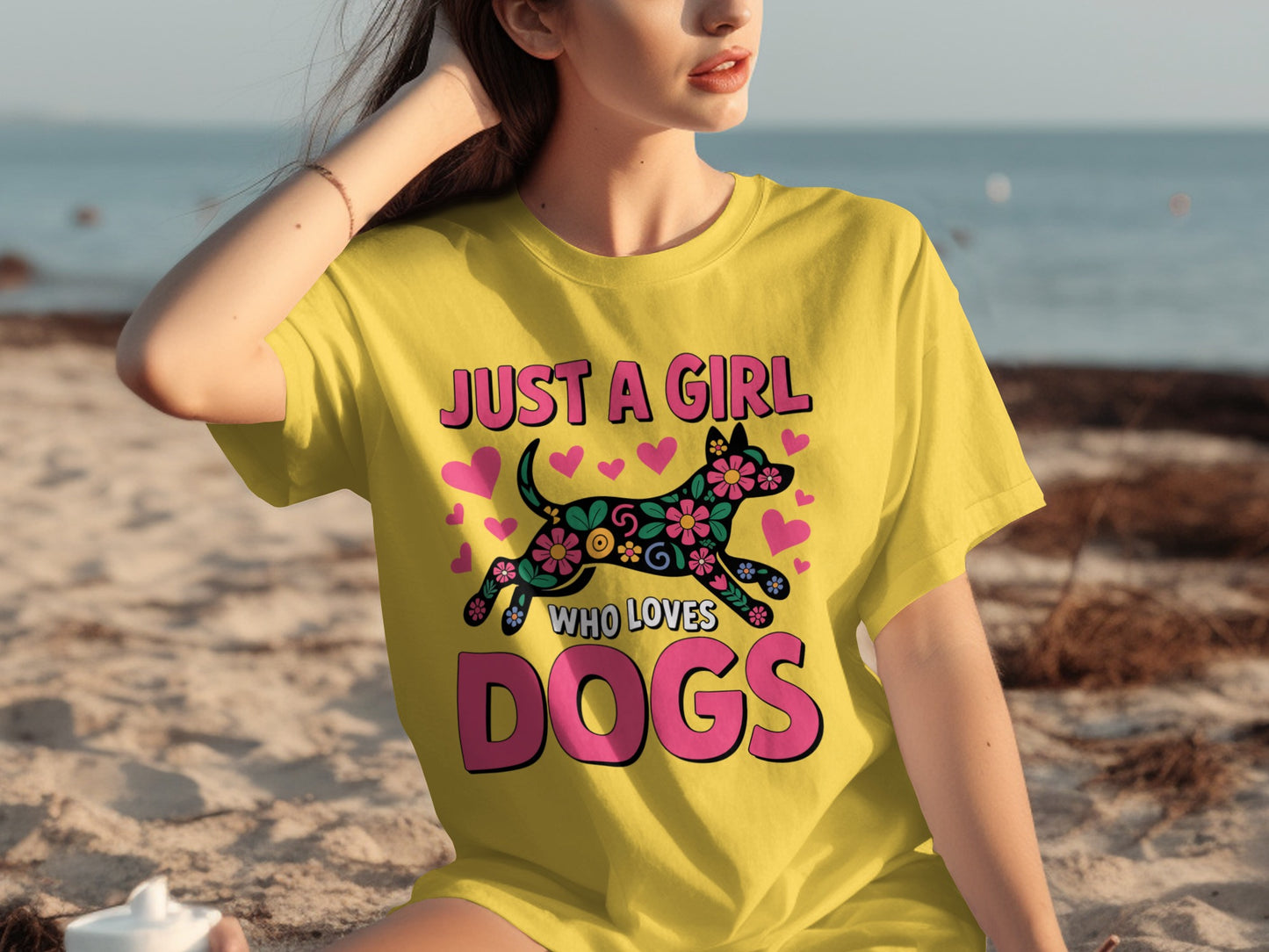 Just A Girl Who Loves Dogs Graphic T-shirt