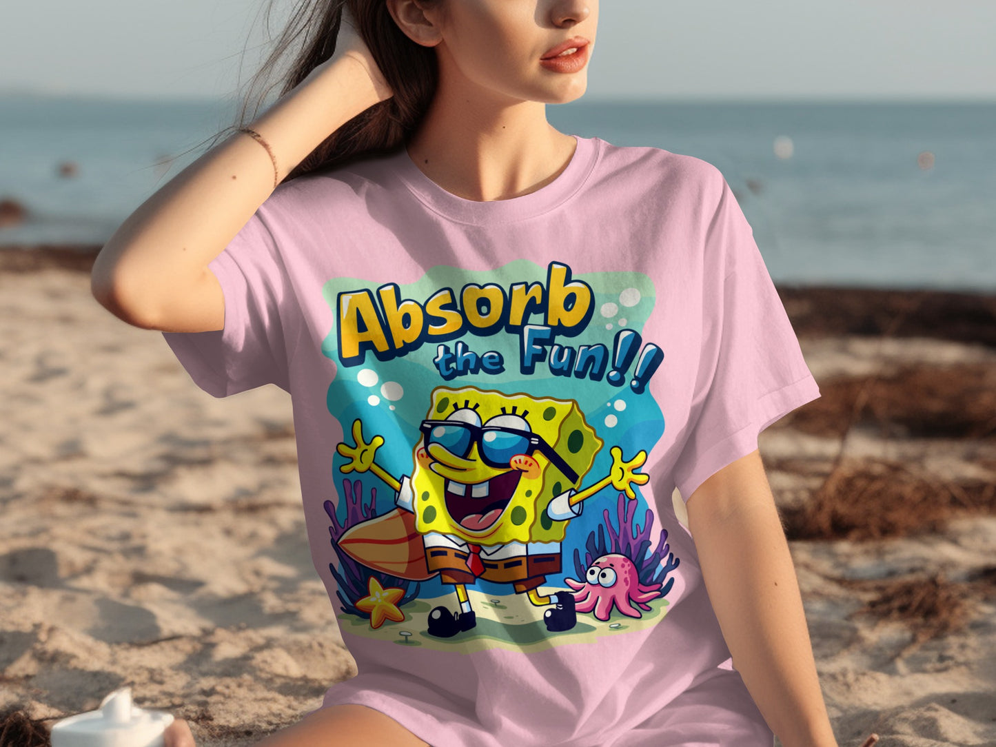Absorb the Fun Graphic Spongebob T-Shirt