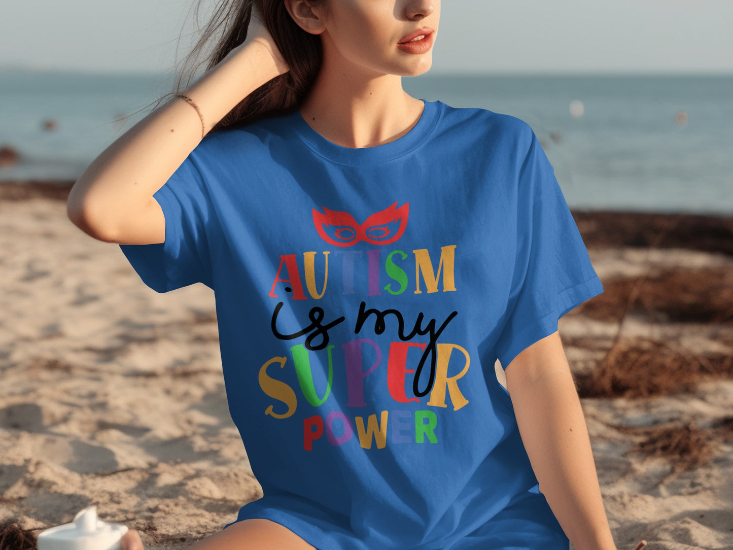 Autism is My Super Power Colorful Graphic Shirt