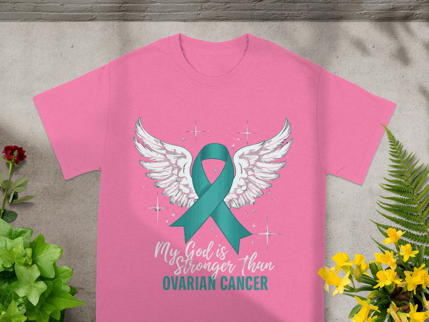My God Is Stronger Than Ovarian Cancer Shirt