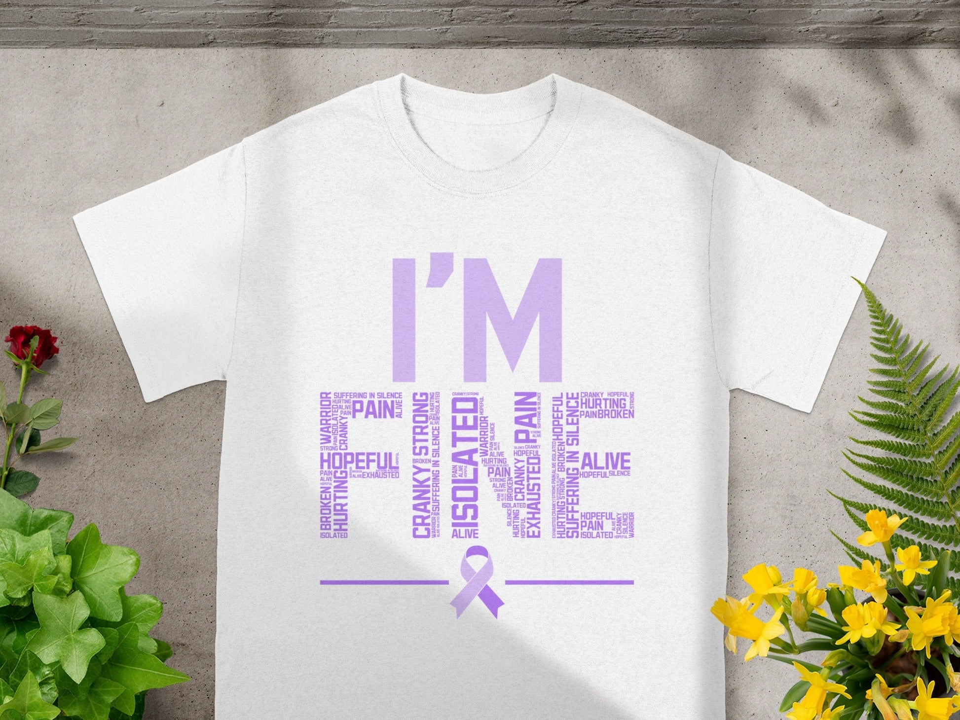 I'M A LIVING FIBROMYALGIA WARRIOR GRAPHIC TEE