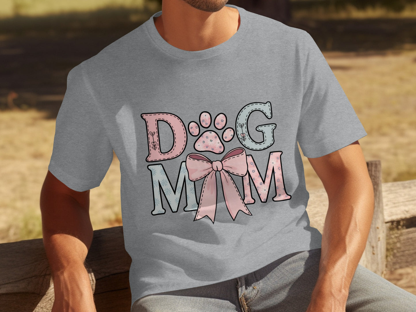 Adorable Dog Mom Graphic Tee for Pet Lovers