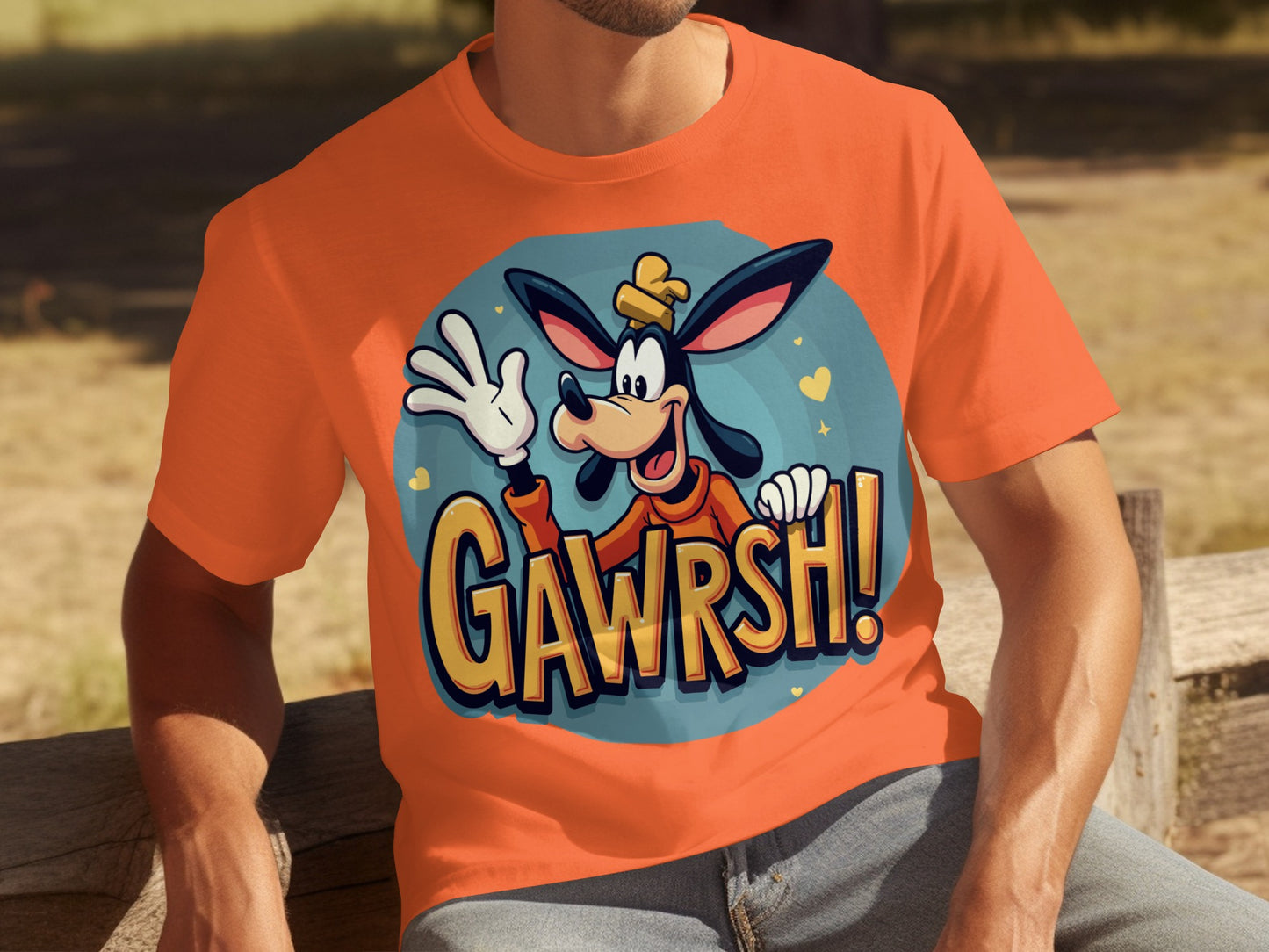 Gawrsh Cartoon Dog with Hat and Gloves T-Shirt