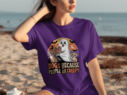 Dogs Because People Are Creepy Halloween T-shirt