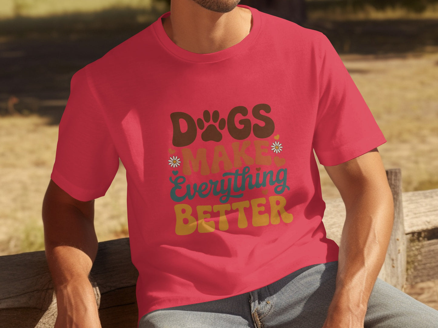 Dogs Make Everything Better Graphic T-Shirt
