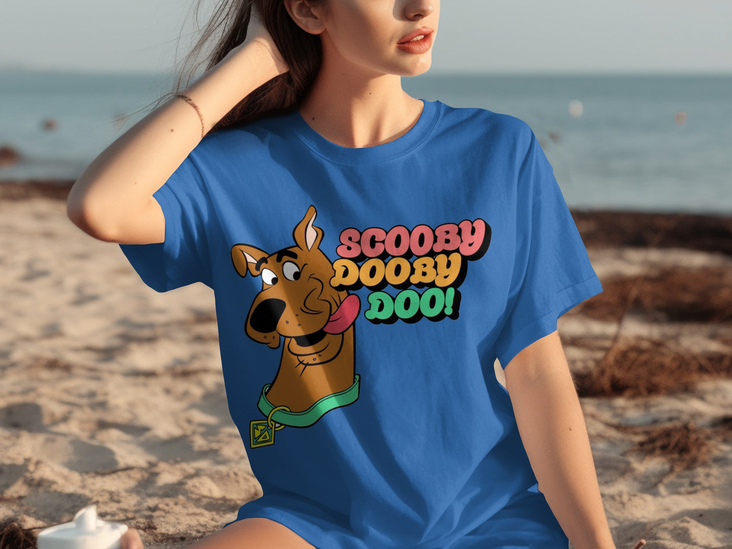 Scooby Dooby Doo Graphic Tee for Casual Beach Days