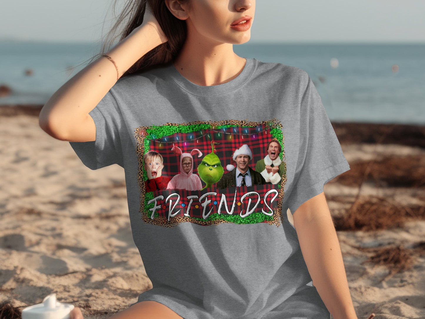 Funny Christmas Movie Characters Friends Shirt