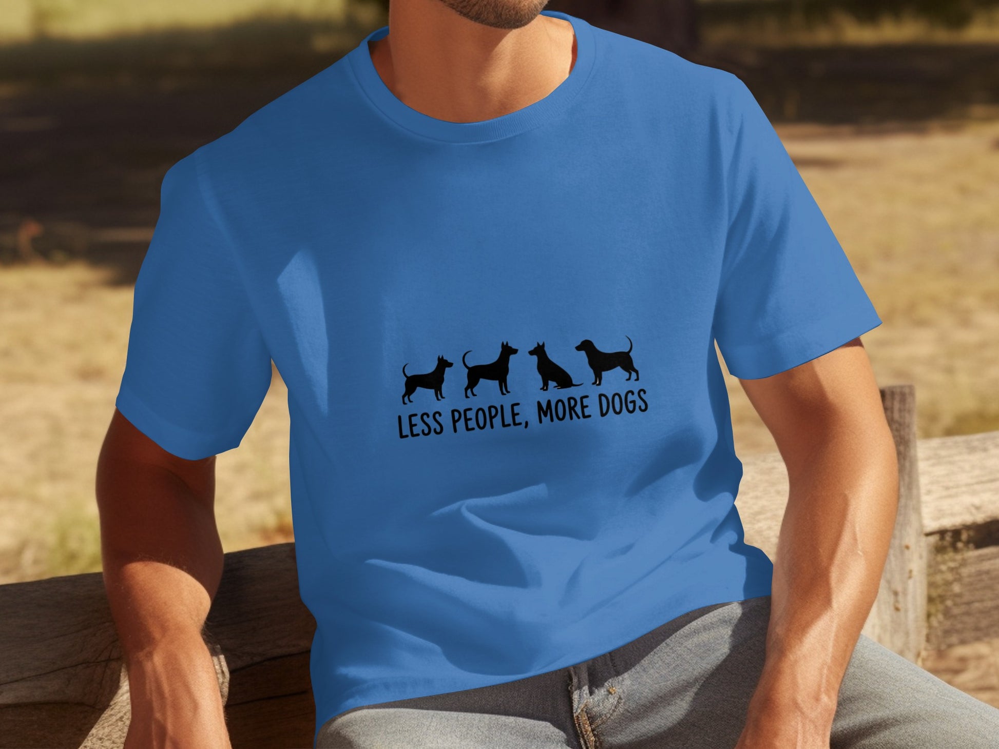 Less People More Dogs Graphic Tee