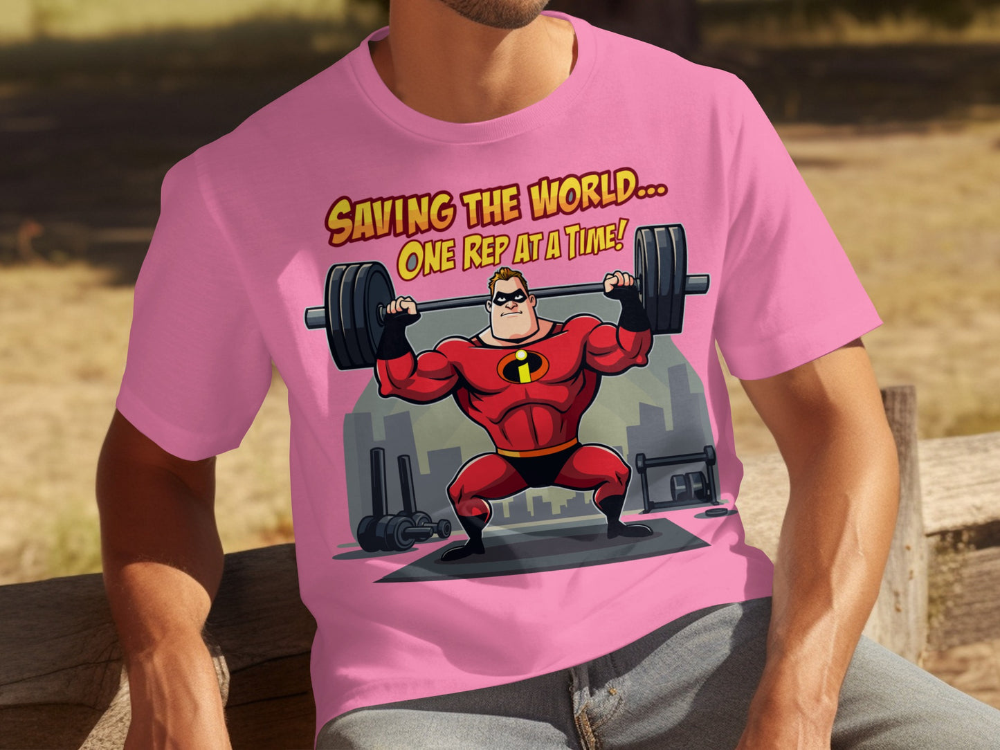 Saving The World One Rep At A Time T-Shirt