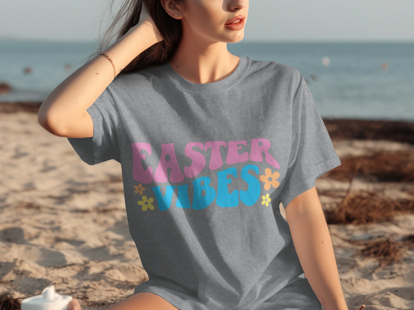 Easter Vibes Graphic Short Sleeve T-shirt