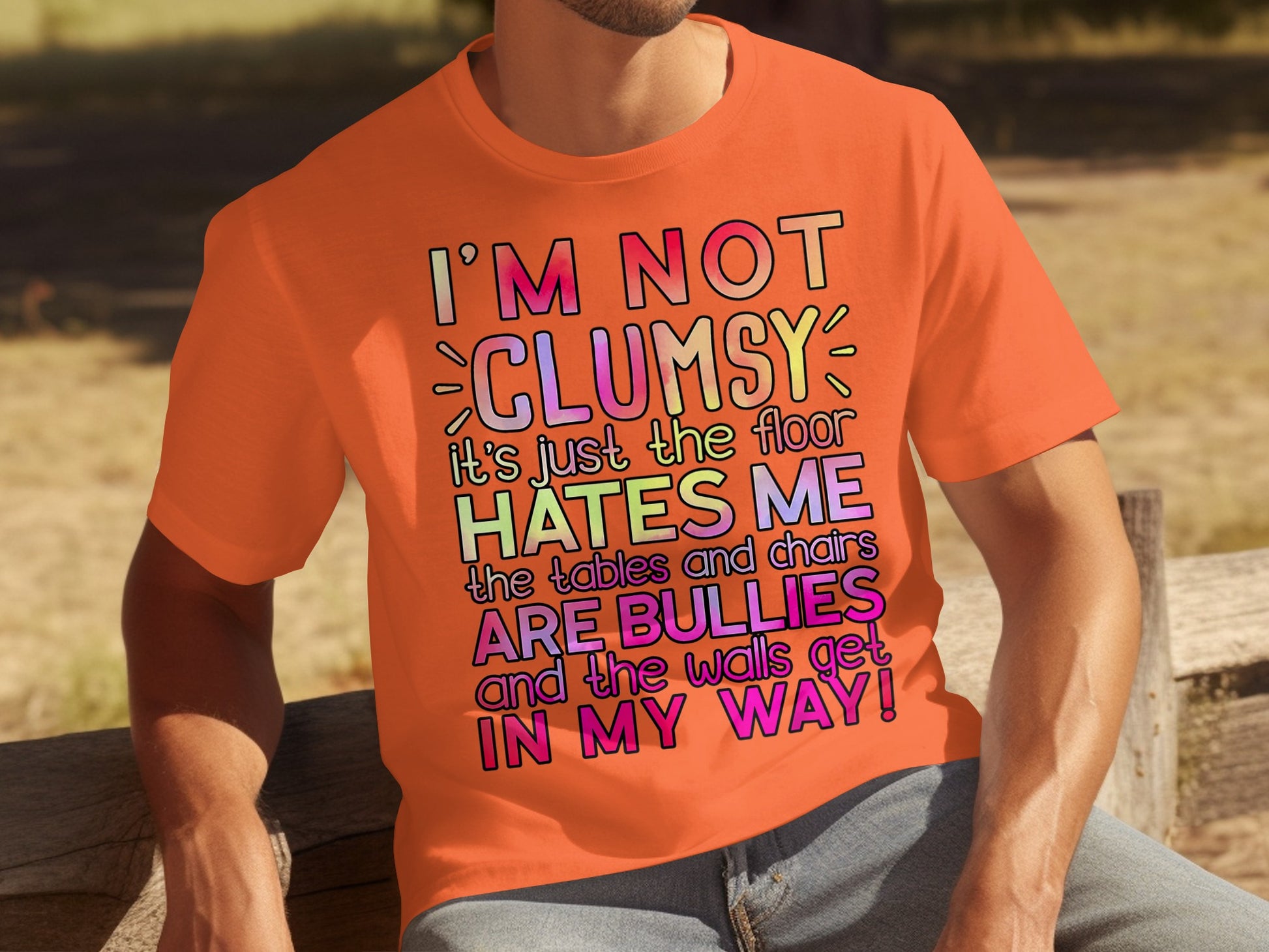 I'm Not Clumsy the Floor Hates Me Funny T-Shirt