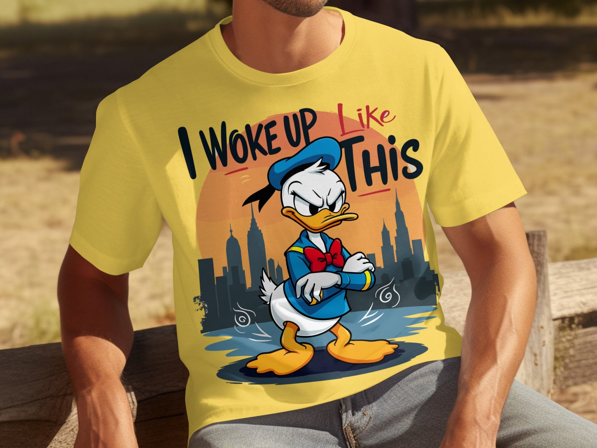 I Woke Up Like This Donald Duck Graphic Shirt