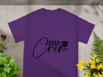 Grad Crew Graphic Print T-Shirt for Graduation