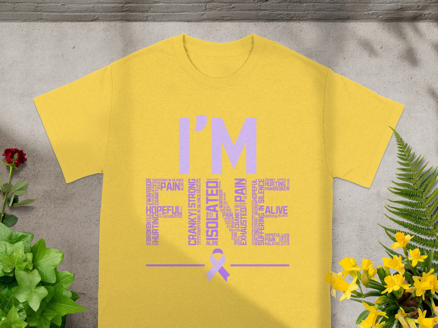 I'm A Survivor Yellow T-Shirt for Awareness