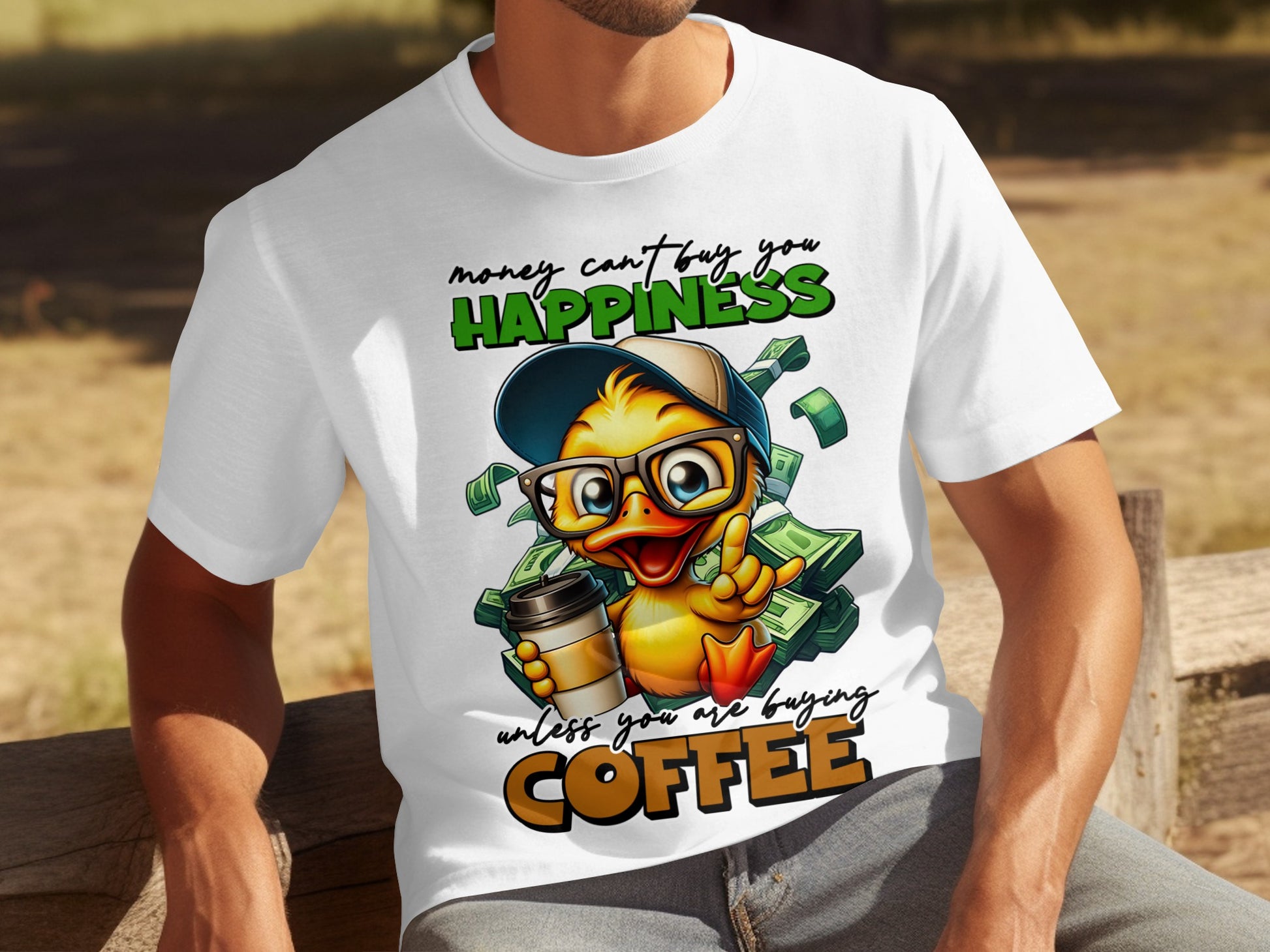 Money Can't Buy Happiness Unless Coffee T-Shirt