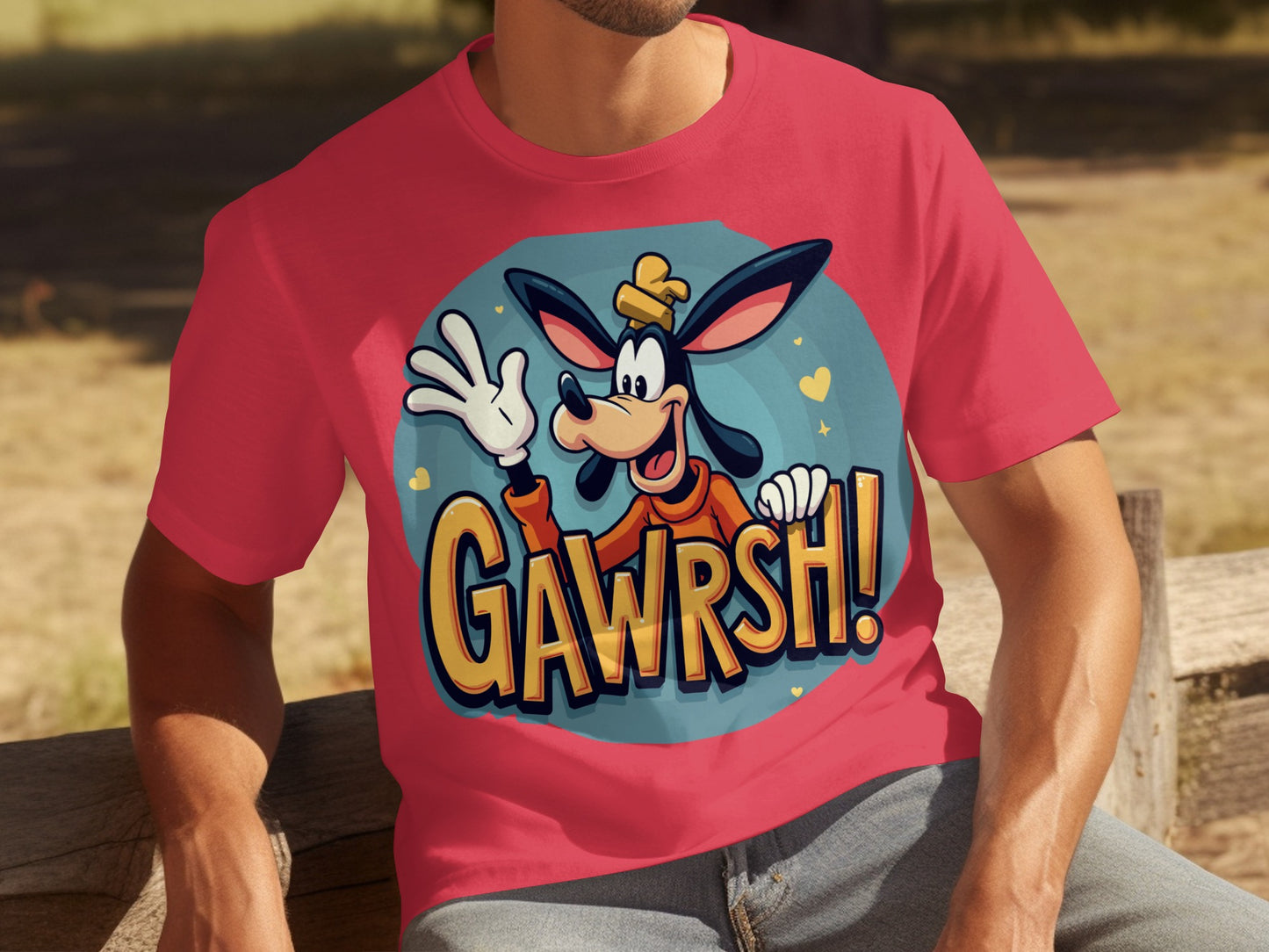 Gawrsh Character Red T-Shirt for Cartoon Fans