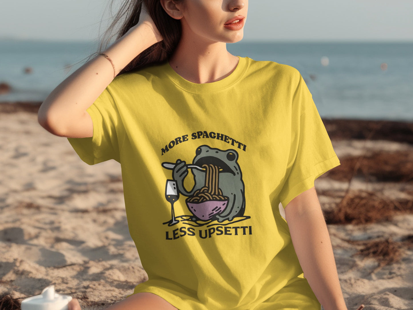 More Spaghetti Less Upsetti Graphic T-Shirt