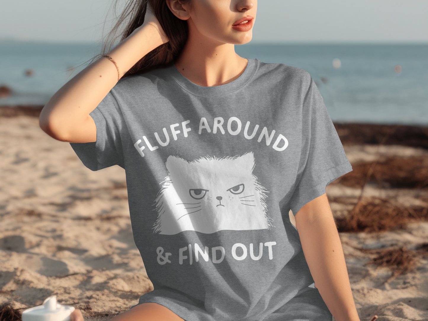 Fluff Around & Find Out Cat Graphic T-Shirt