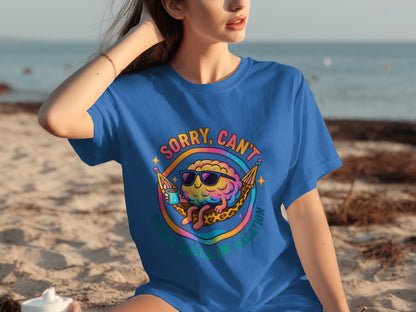 Sorry Can't Social Skills On Vacation Fun Shirt