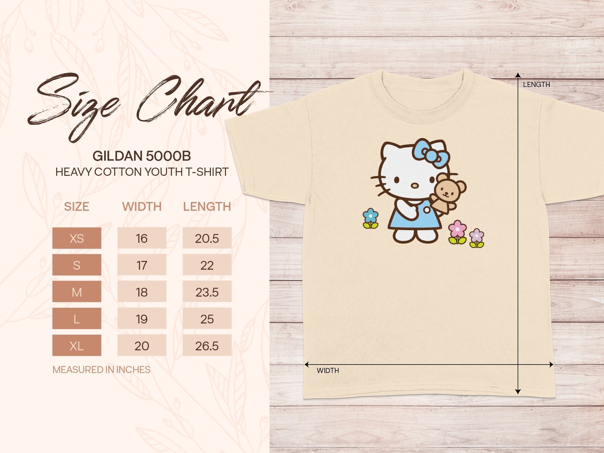 GILDAN 5000B Youth T-Shirt Cute Feline Character product type