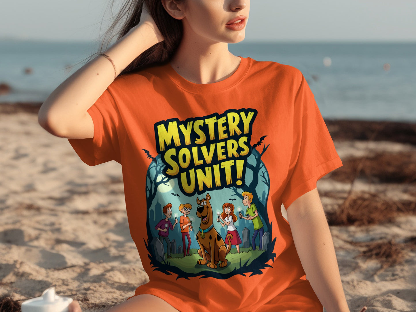 Mystery Solvers Unit Graphic Tee for Beach Days