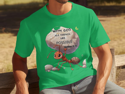 With God All Things Are Possible Matthew 19:26 T-Shirt