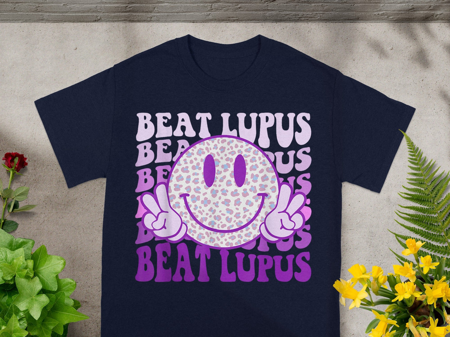Beat Lupus Smiley Face Graphic T-Shirt