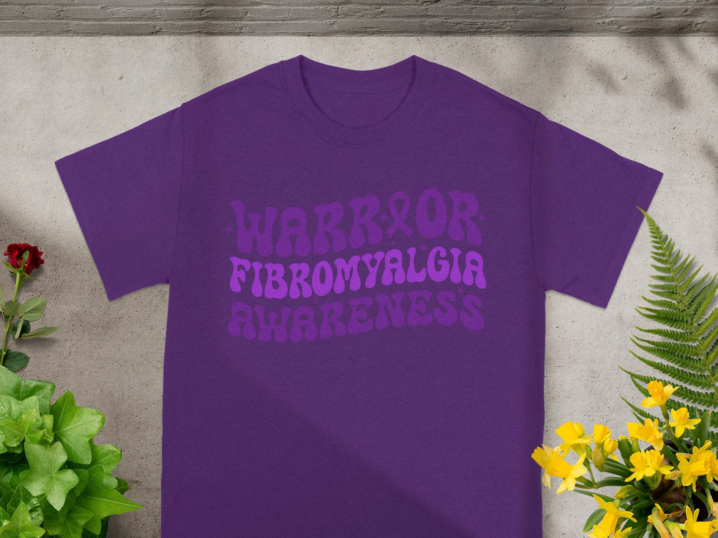 Warrior Fibromyalgia Awareness Graphic T-Shirt