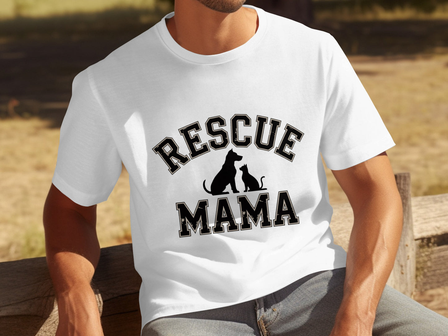 Rescue Mama Graphic Tee for Animal Lovers T-shirt