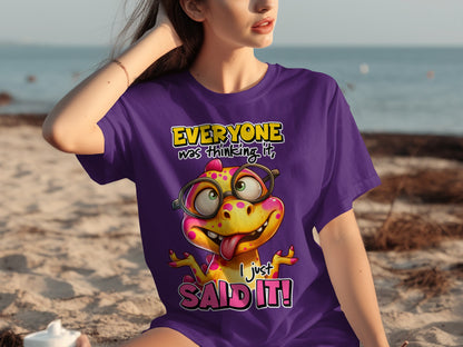 Funny Frog Everyone Was Thinking It Said It T-Shirt