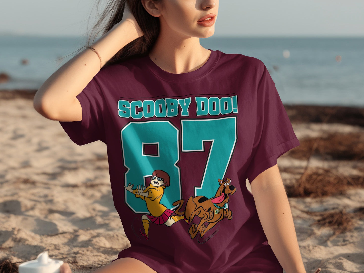 Scooby Doo 87 Graphic Tee Shirt Summer Beachwear